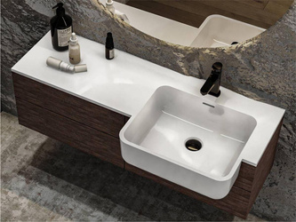 Catido Circle 105x45 umywalka wpuszczana nablatowa