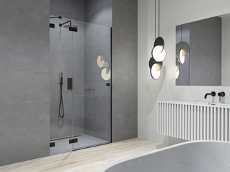 Catido Vidi PL15 Czarny mat lewe Drzwi wnękowe  dowolny wymiar 