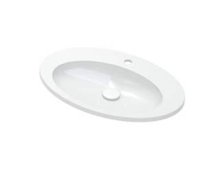 Catido SILJAN 65 S TOP Umywalka z konglomeratu do montażu w blacie