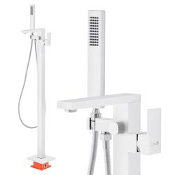  Catido VIDI LEONE FCH3 CBOX Bateria wannowa wolnostojąca podłogowa biały mat Optimum