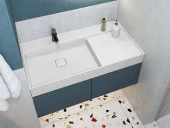 Catido Perfecto 100x50 umywalka nablatowa naszafkowa marmur mineralny