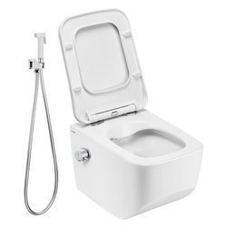 Catido Venice 5-0 Miska WC wisząca Rimless Bidet z baterią bidetową bidetta