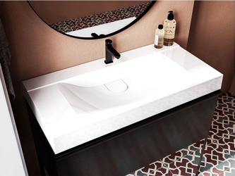 Catido Hiden Top 100x50 umywalka wisząca wpuszczana nablatowa