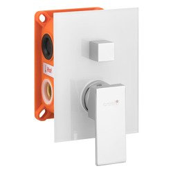 Catido Vidi Cbox PL1 Bateria podtynkowa mechaniczna( szklana rozeta) Biała