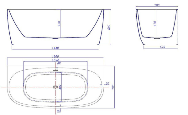 Catido Simple Wall Optitec® Basf Wanna Wolnostojąca 