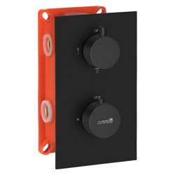 Catido SIMPLE TR3 Cbox Bateria termostatyczna podtynkowa Czarny Mat