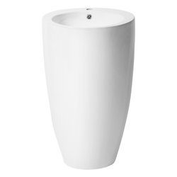 Catido Simple Round 800A Umywalka ceramiczna wolnostojąca z otworem na baterię