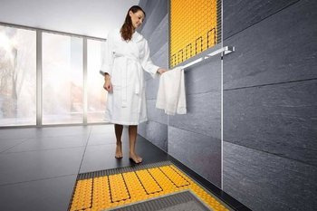 Ditra Schluter  zestaw  grzejnik łazienkowy podtynkowy Heat E Duo S WiFi