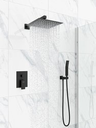 Catido Vidi Cbox PL1 Zestaw prysznicowy podtynkowy 3mm rozeta czarny mat Optimum