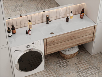 Catido Lotto WM9 180x50 umywalka nad pralkę meblowa z ociekaczem