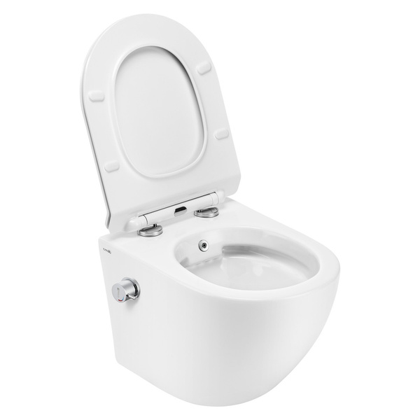  Catido Simple 49 cm Bidet 2w1 Miska WC wisząca Rimless z funkcją bidetu 