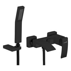 Catido Lumo LA3 Bateria Wannowa Naścienna Wodospadowa Czarny mat