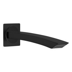 Catido Lumo LA4 Wylewka mosiężna wodospad do mocowania na ścianie Czarny mat