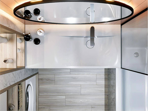 Catido Optimal Left 100x45 umywalka nablatowa naszafkowa marmur mineralny