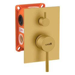 Catido Simple Cbox PL1 Bateria podtynkowa mechaniczna deszczownica złoty mat