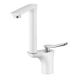 Caido Venice LW5 Bateria umywalkowa biało chromowana