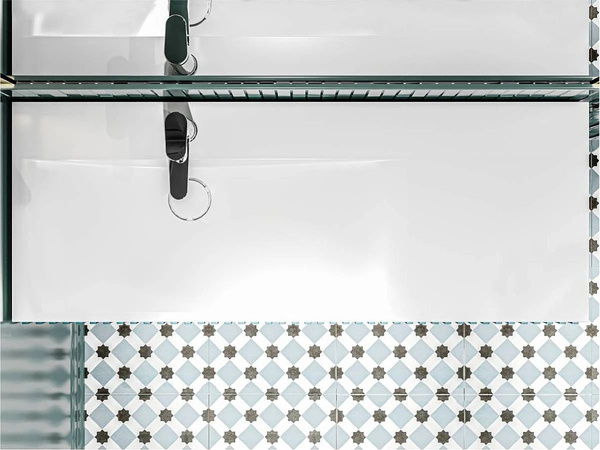 Catido Optimal Left 120x45 umywalka nablatowa naszafkowa marmur mineralny