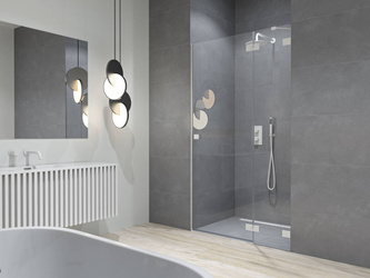 Catido Vidi PL15 Biały mat prawe Drzwi wnękowe  dowolny wymiar