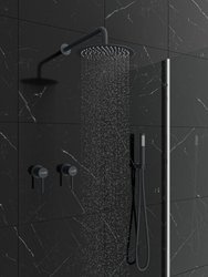 Catido Simple Cbox PL4SC Zestaw prysznicowy podtynkowy 3mm rozeta Antracyt Mat