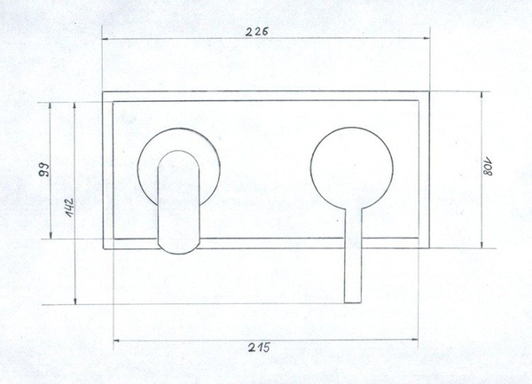 Bateria umywalkowa podtynkowa Catido Simple RT2 Cbox Czarny mat Optimum