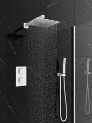 Catido Vidi TR2 Cbox Zestaw prysznicowy podtynkowy termostatyczny deszczownica biały mat