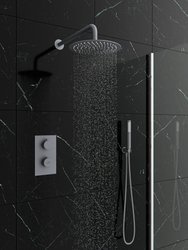 Catido SIMPLE TR3 Cbox  Zestaw prysznicowy podtynkowy termostatyczny deszczownica Szary Mat