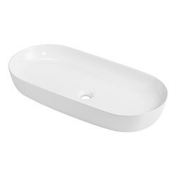 Catido Simple Oval 80 Umywalka nablatowa biała