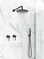 Catido Simple Cbox PL4SC Zestaw prysznicowy podtynkowy 3mm rozeta czarny mat