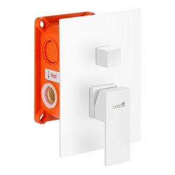 Catido Vidi Cbox PL1 Bateria podtynkowa mechaniczna 3mm rozeta biały mat Optimum