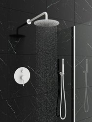 Catido Simple Cbox PL4 Zestaw prysznicowy podtynkowy 3mm rozeta biały mat Optimum