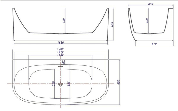 Catido Simple Wall Optitec® Basf Wanna Wolnostojąca 