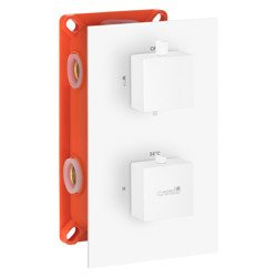 Catido Vidi TR2 Cbox Bateria termostatyczna podtynkowa Biały mat Optimum