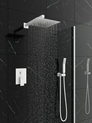 Catido Vidi Cbox PL1 Zestaw prysznicowy podtynkowy 3mm rozeta biały mat Optimum