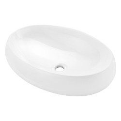  Catido Venice Round 61 Umywalka nablatowa Biała 60cm