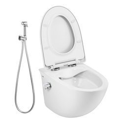 Catido MOON 535 Miska WC wisząca Rimless Bidet z baterią bidetową bidetta