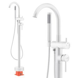  Catido SIMPLE FCH3 CBOX Bateria wannowa wolnostojąca podłogowa biały mat Optimum