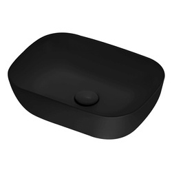 Catido Simple Round 500 Umywalka nablatowa 50cm czarny mat