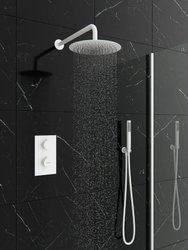 Catido SIMPLE TR3 Cbox Zestaw prysznicowy podtynkowy termostatyczny deszczownica Biały Mat Optimum