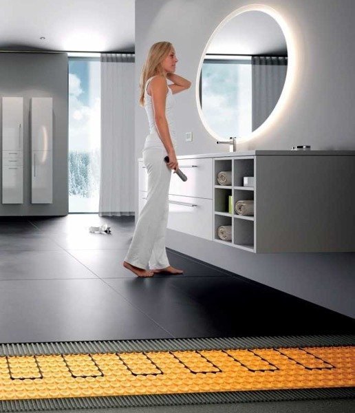 Catido Ditra Schluter zestaw mata grzewcza dla domu 120 m2 ogrzewanie podłogowe elektryczne z montażem